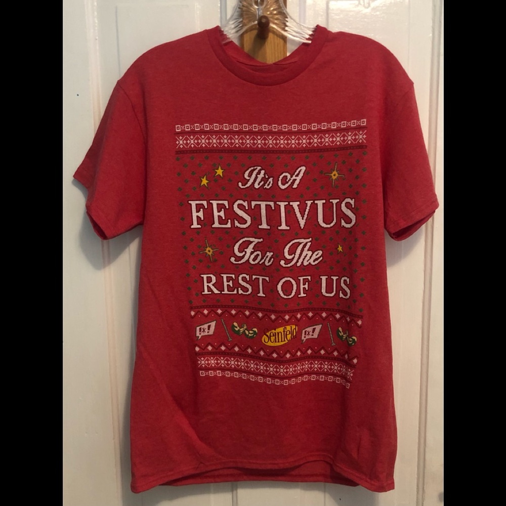 Men’s red Seinfeld T-shirt size medium
